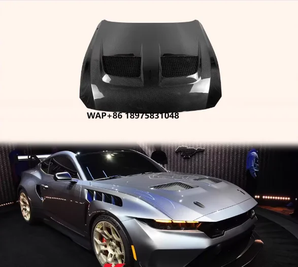 GTD Style Carbon Fiber Engine Hood for Direct Fit Upgrade
