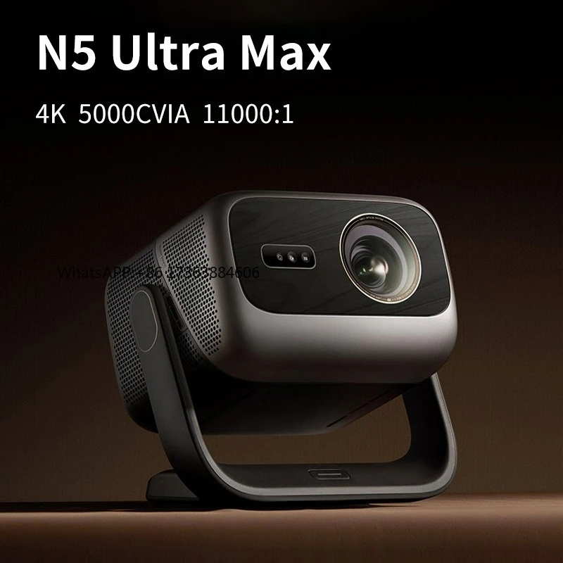 

Проектор N5 Ultra Max 4K UHD QualLas 32 с контрастностью 11000:1, AI-стабилизацией, низкой задержкой 1 мс, HDR10 для кино и игр