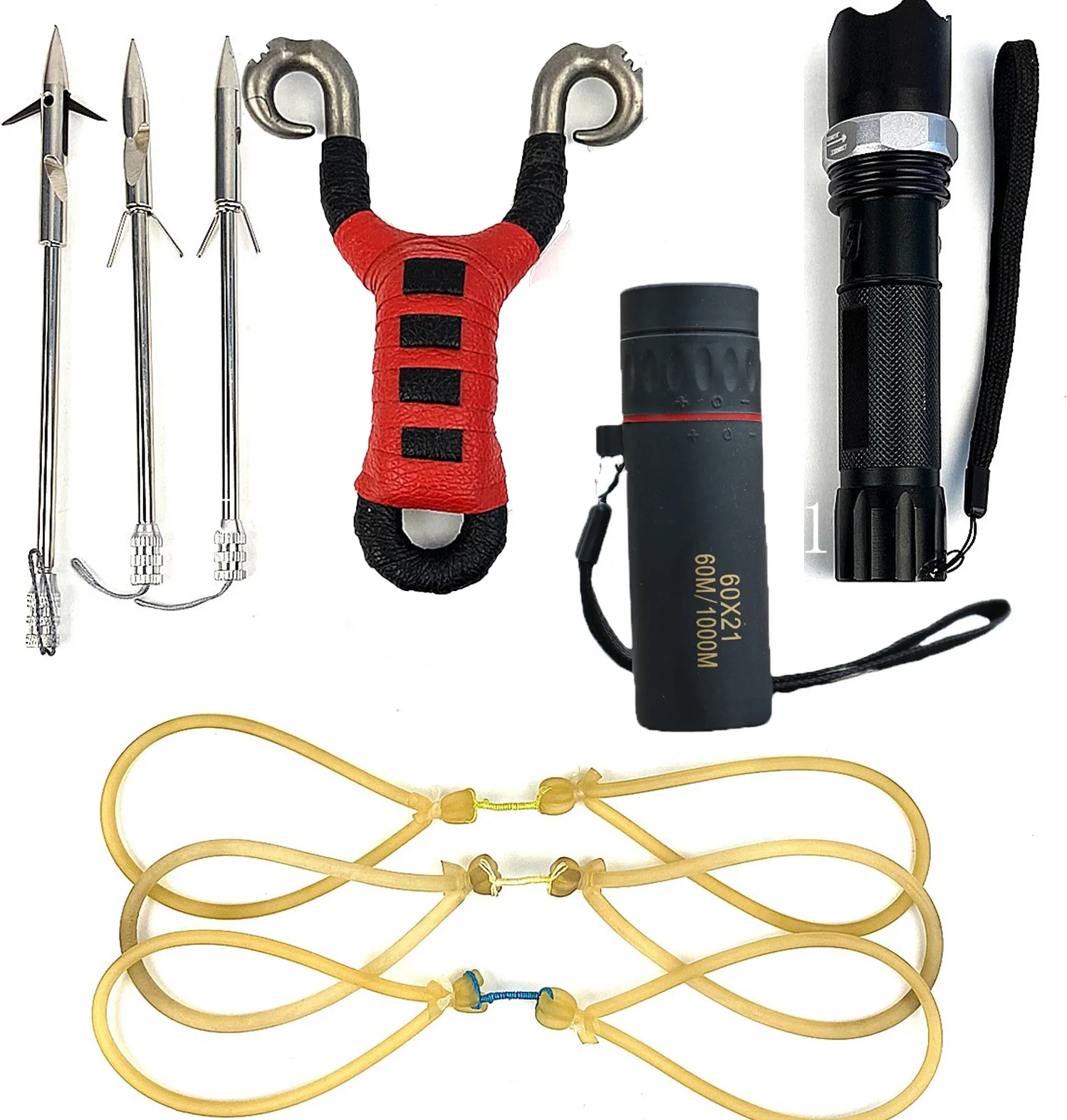 

High-Precision Fishing Slingshot Set with Rubber Band, Powerful Fish Shooting Catapult, Professional Hunting Catapult