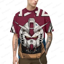 T-shirt Men Streetwear Gundam Model Men's Tops High Quality Cosplay Hip Hop Clothes Y2k Gift Clothing T-shirts Oversized Anime