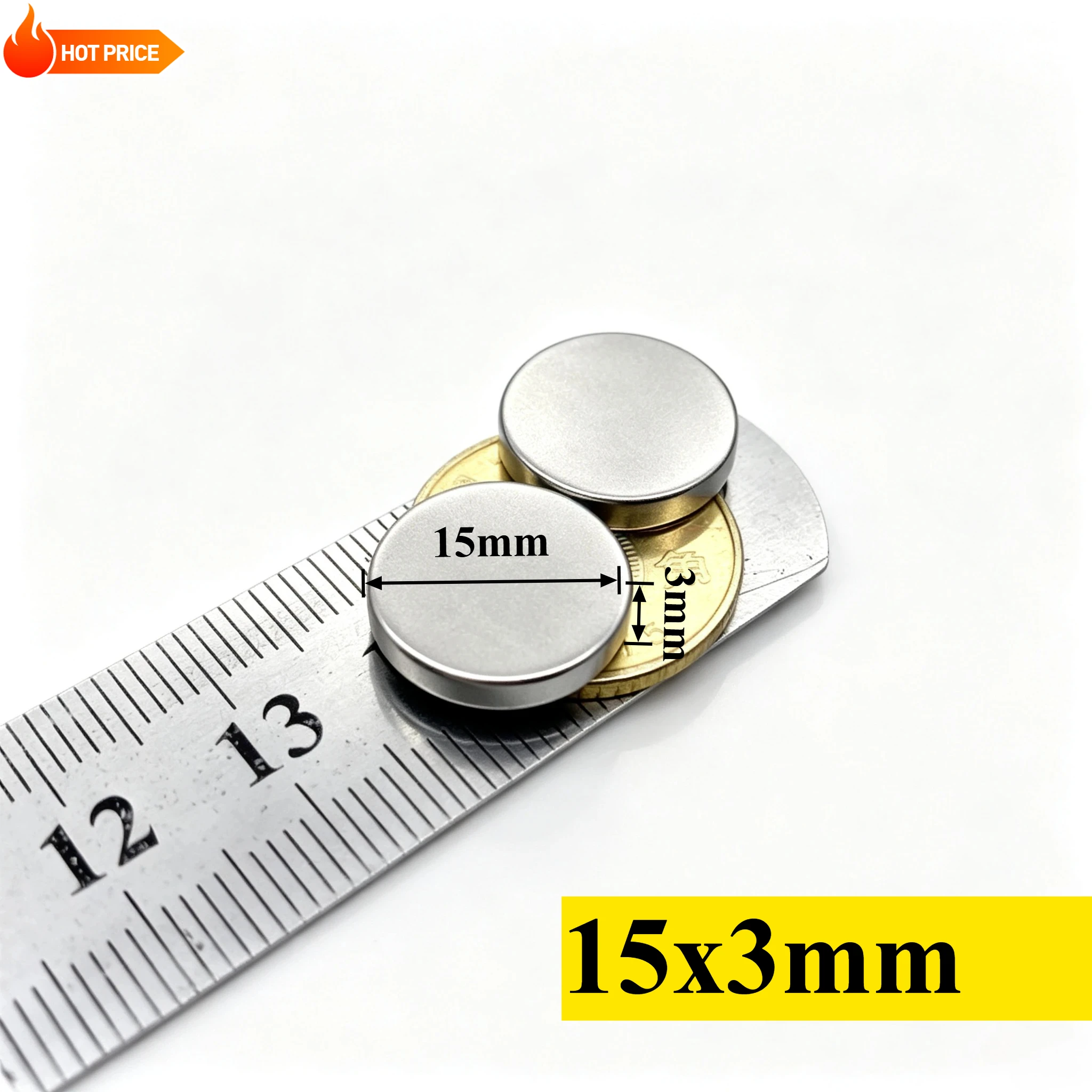 15X3MM Search Minor Magnet Dia 15MM x 3MM Bulk Small Round Magnetic 15X3MM Neodymium Disc Magnets 15X3MM