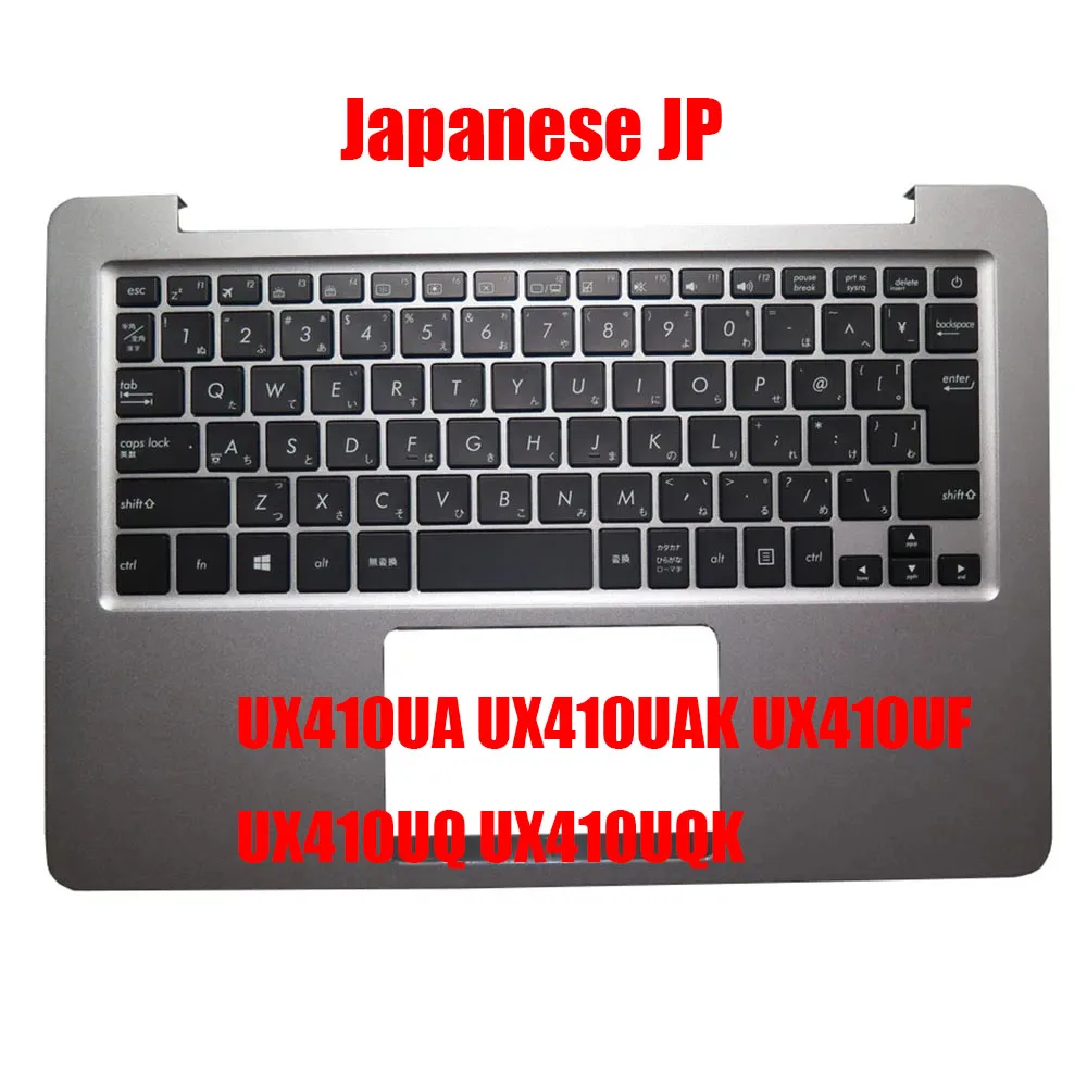 

Japanese JP PalmRest&keyboard For ASUS UX410UA UX410UAK UX410UF UX410UQ UX410UQK Gray Top CaseWith Backlit