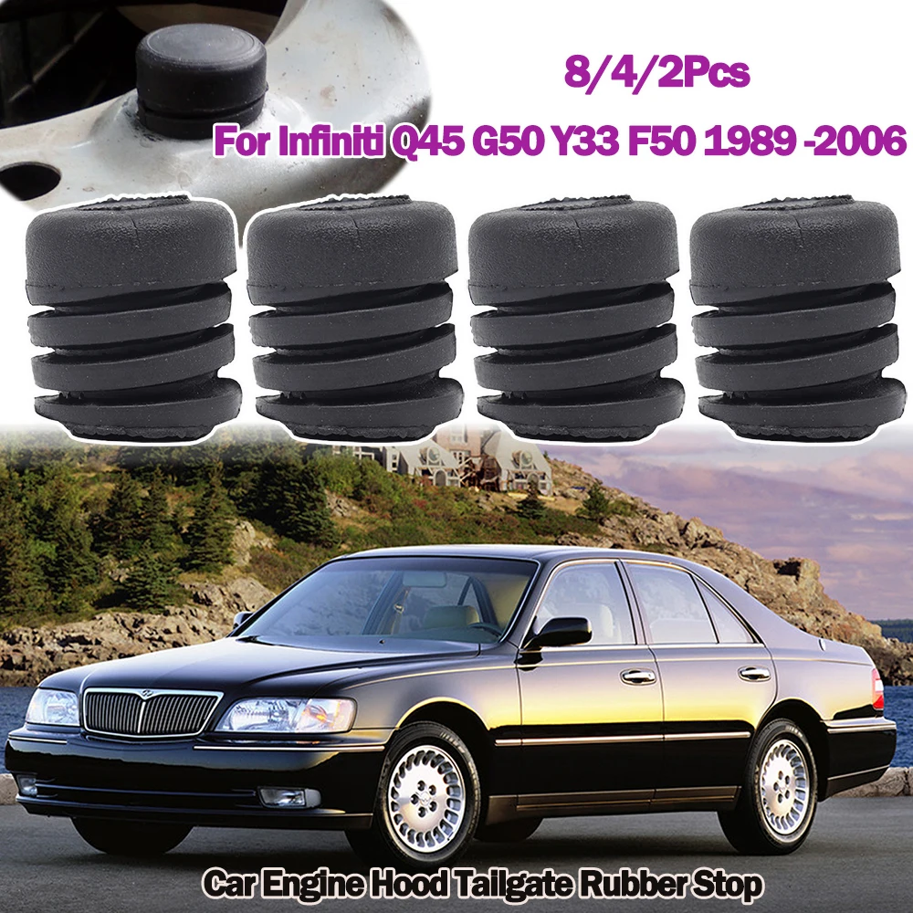 For Infiniti Q45 G50 Y33 F50 1998 1999 2000 - 2006 Patrol Car Bonnet Grommet Mount Sleeve Hood Cushion Insulator Rubber Buffer