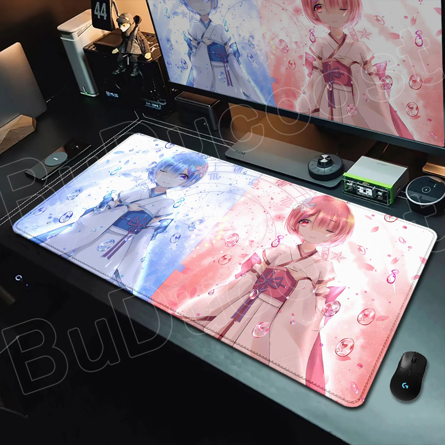 

Cute Re Zero Rem Lem Mouse Pad Game HD Printing XXL MousePad Large Computer Laptop Non-slip Keyboard Desk Mat Anime Girl Deskmat