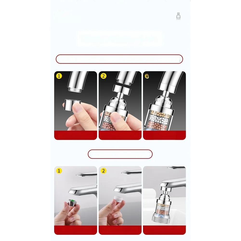 Kitchen Faucet Water Filter For Instant Purification Remove Sediment Rust Heavy Metals Tap Purifier 2pcs