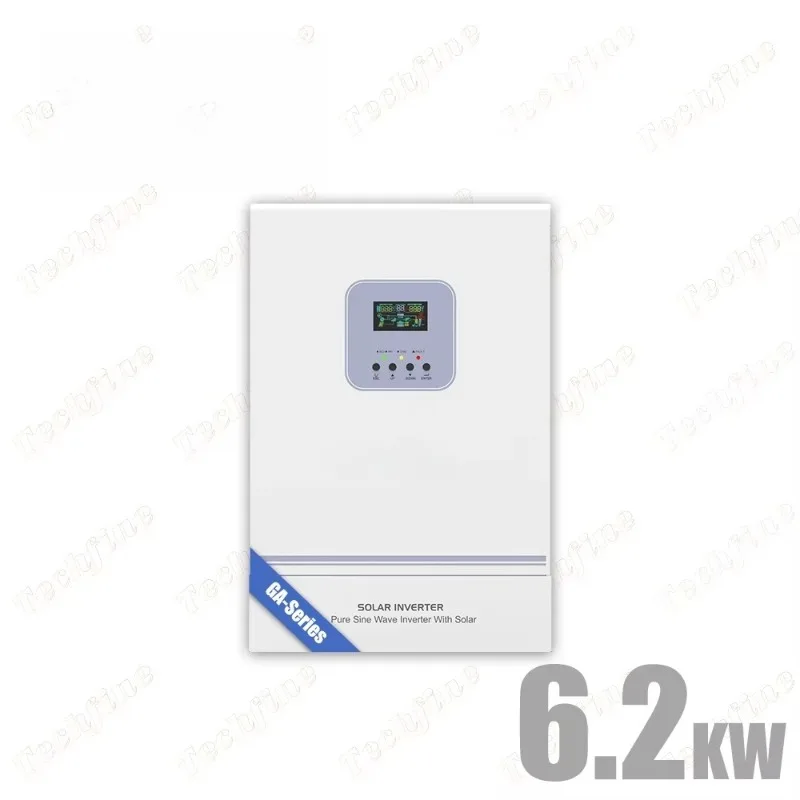 6200W 6.2kw Hybrid Solar Inverter 220/230/240VAC Solar Hybrid Solar Inverter with Dual AC Output