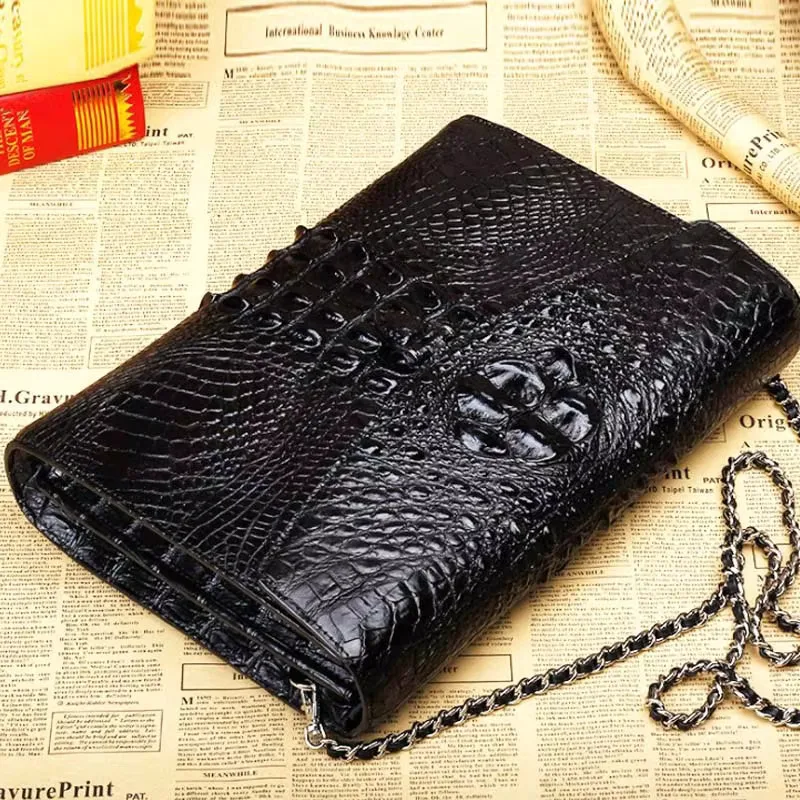 ourui  new  men chain bag Female bag   leather  Single shoulder bag  Female bag men bag