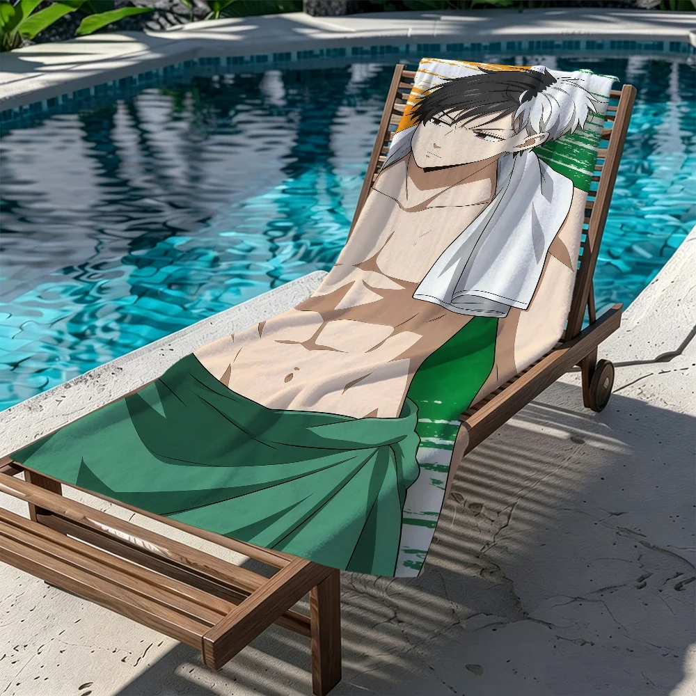 W-Wind B-Breaker Anime Towel Large Quick-Drying Microfiber Soft Beach Towel For Travel Fitness Sauna Bathing Camping