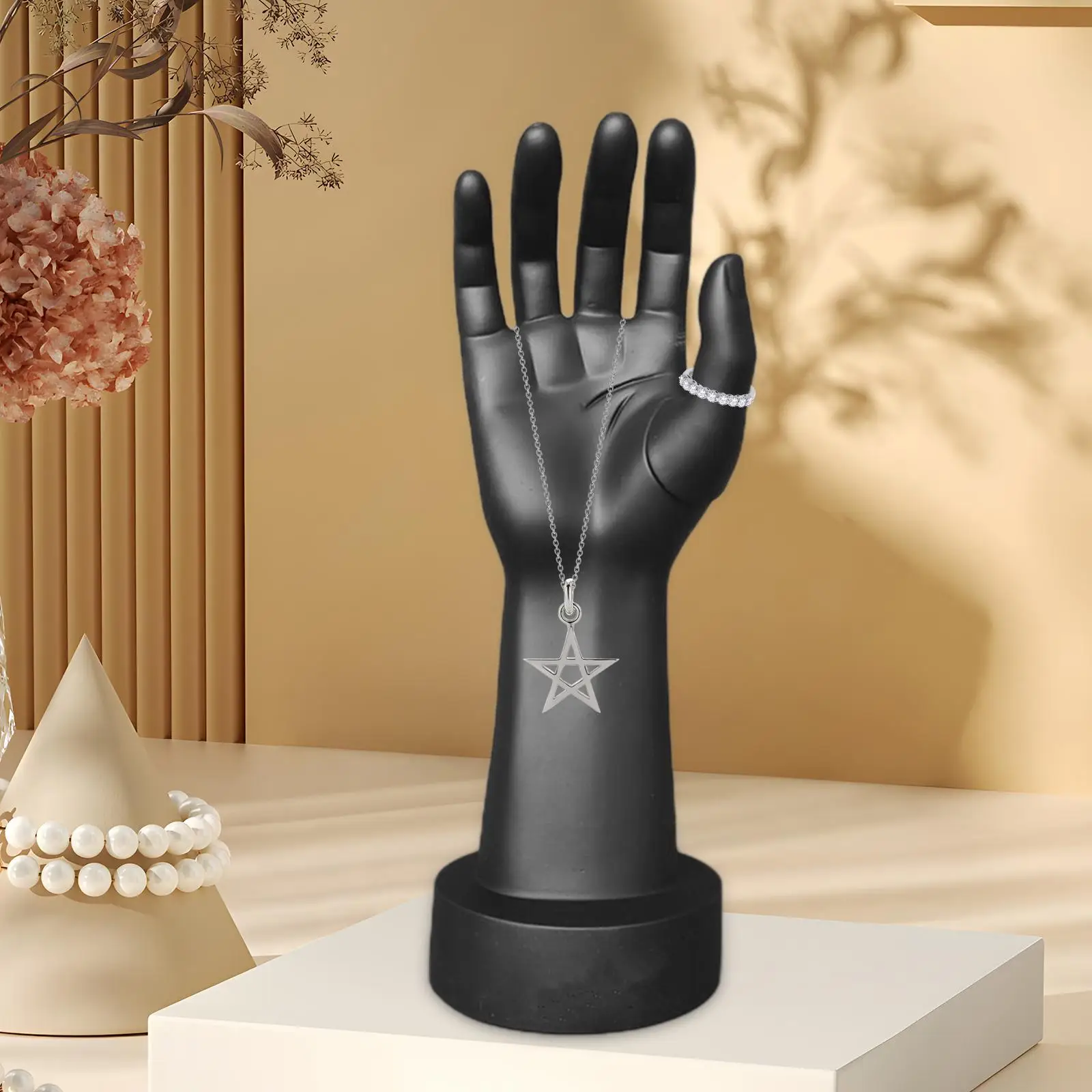 Multifunctional Hand Display Stand Jewelry Organizer Male Mannequin Holder for Rings Bracelets Watches Gloves Store Showcase