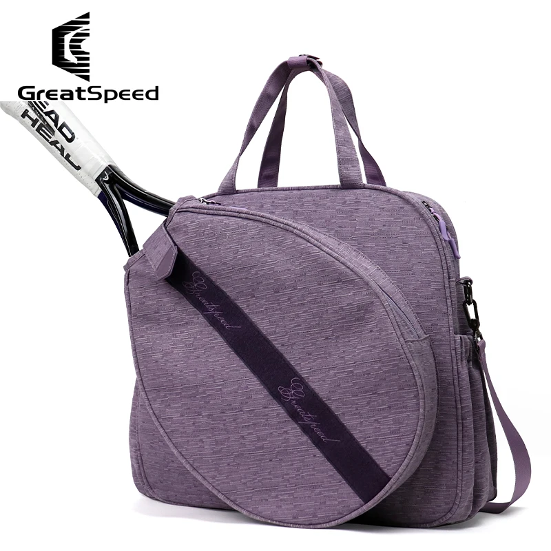 Purple Nylon Tennis Racquet Bag Portable Squash Tennis Badminton Shoulder Bags Women Professional RH2 Tennis Sporting Handbags