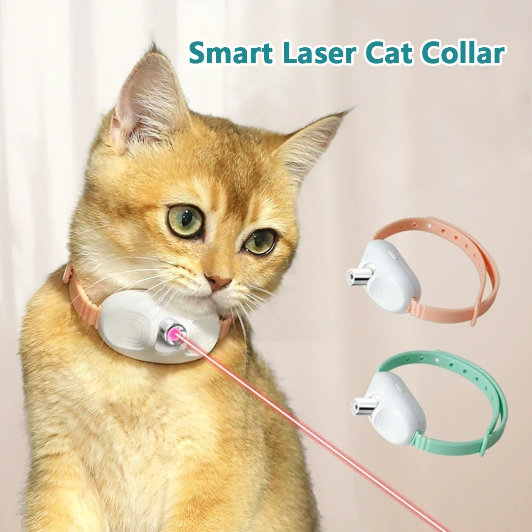 Laser Pointer Cat Toy Automatic - Laser Pointer Collar for Cats -