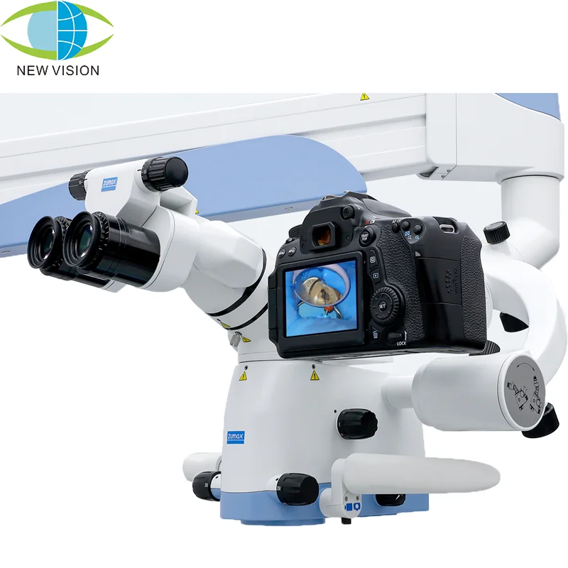 Zumax OMS 1800 光学式手術用顕微鏡は、眼科、脳神経外科、耳鼻咽喉科の手術に適しています。 角度調整可能