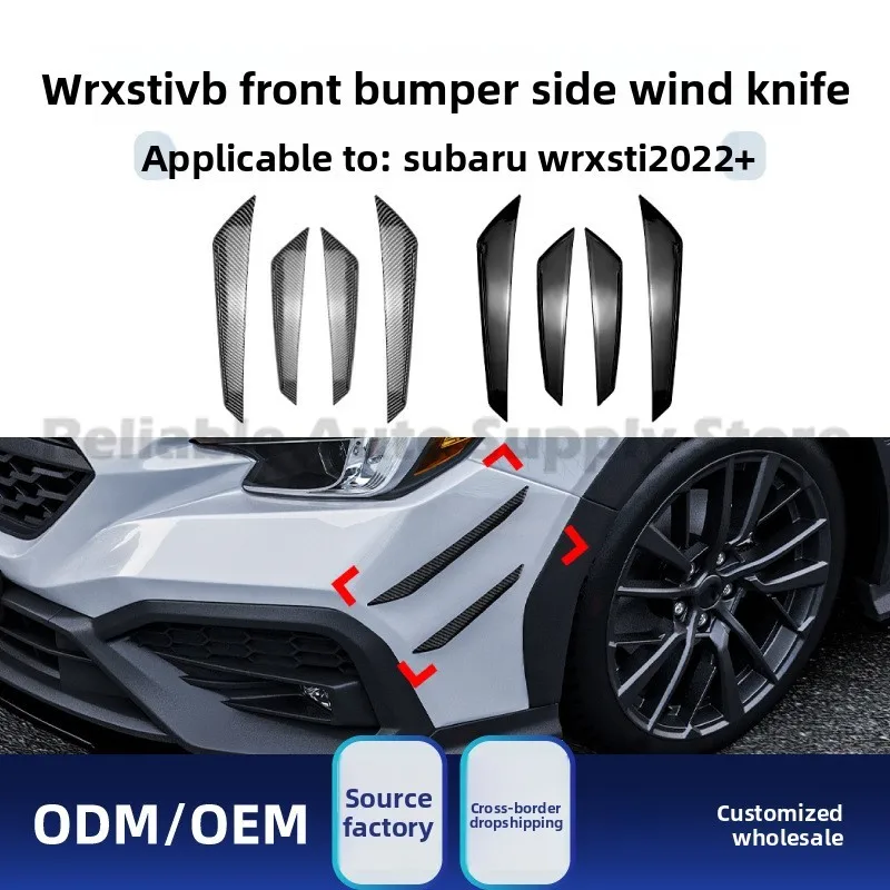 

For Subaru WRX STI VB 2022+ Front Bumper Side Air Dam Sticker Decal Stylish Durable Modification Part