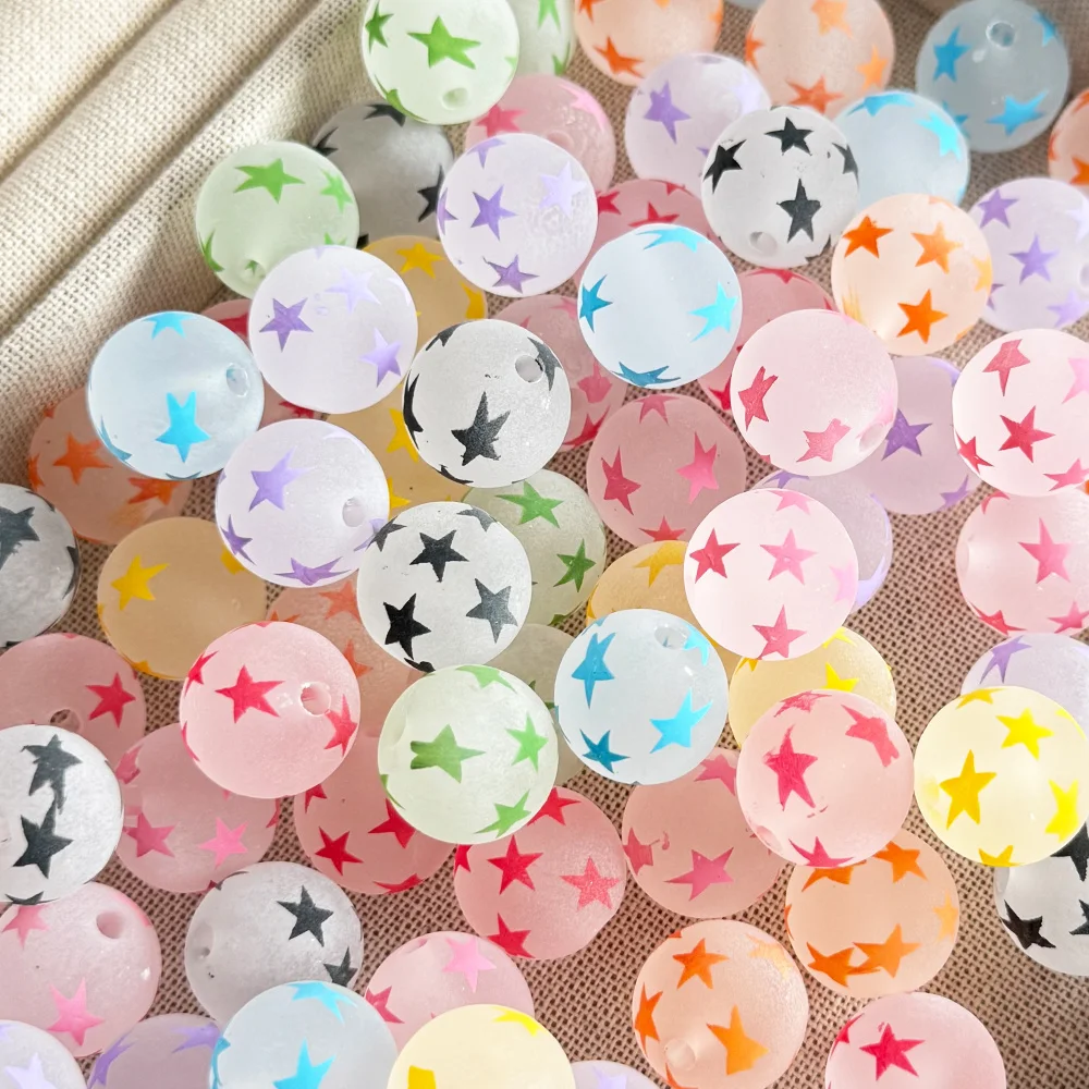

Cordial Design 100Pcs 16*16MM Matte Effect/DIY Fancy Beads/Hand Made/Round Shape/Acrylic/Jewelry Findings & Components #19001