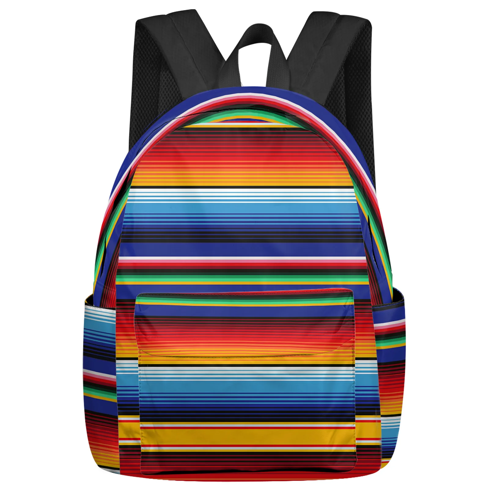 

Colorful Mexican Stripes Feminina Backpacks Teenagers Student School Bags Laptop Custom Backpack Men Women Female Travel Mochila