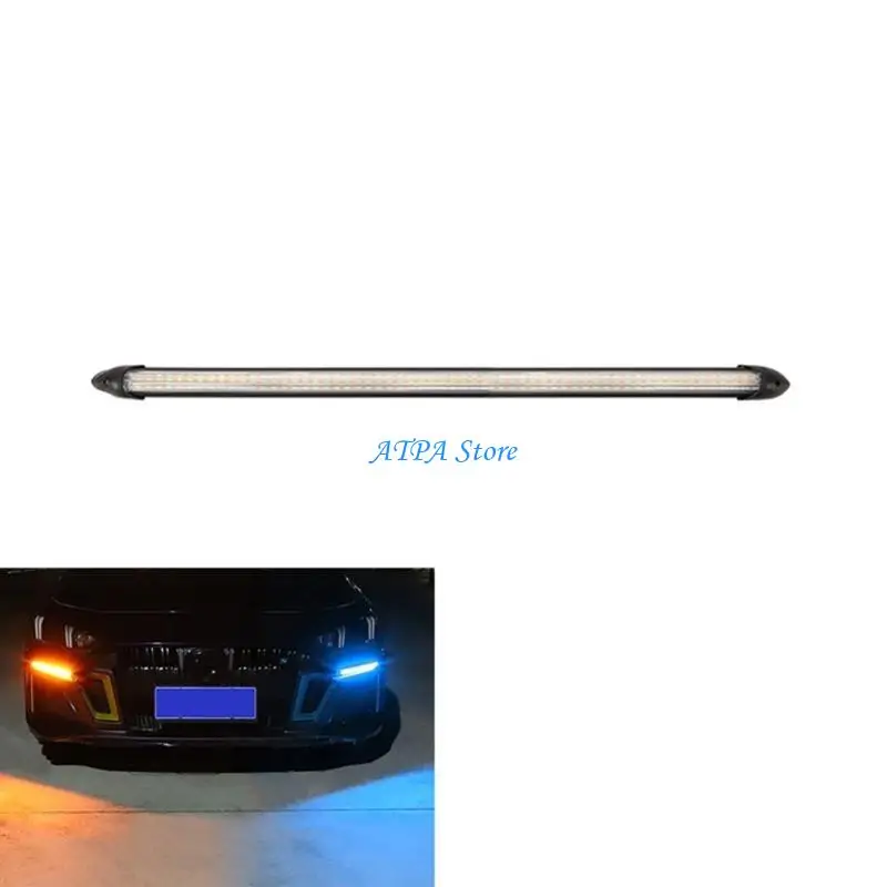 

U13C 12V LED DRL Strips Start Scaing Daytime Running Light for Car Headlights Flowing Turn Singal LED Driving Day Lights