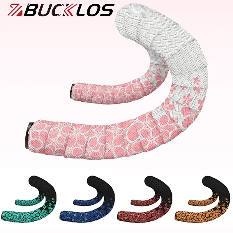 AliExpress BUCKLOS Bike Handlebar Tape EVA PU Road Bicycle Handlebar Tape Anti-slip Shock Absorption Speed Cycling Bar Wrap End Plug