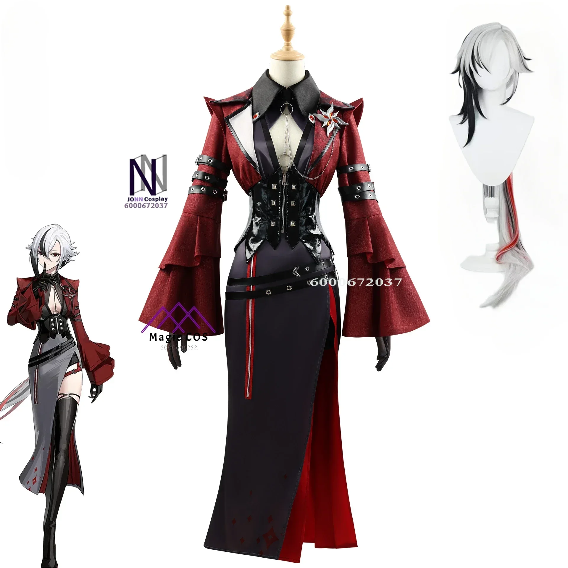 

Genshin Impact Anime Game Budget-Friendly Best-selling Hot Arlecchino Cosplay Halloween Clothing Dress Lolita Party Essential