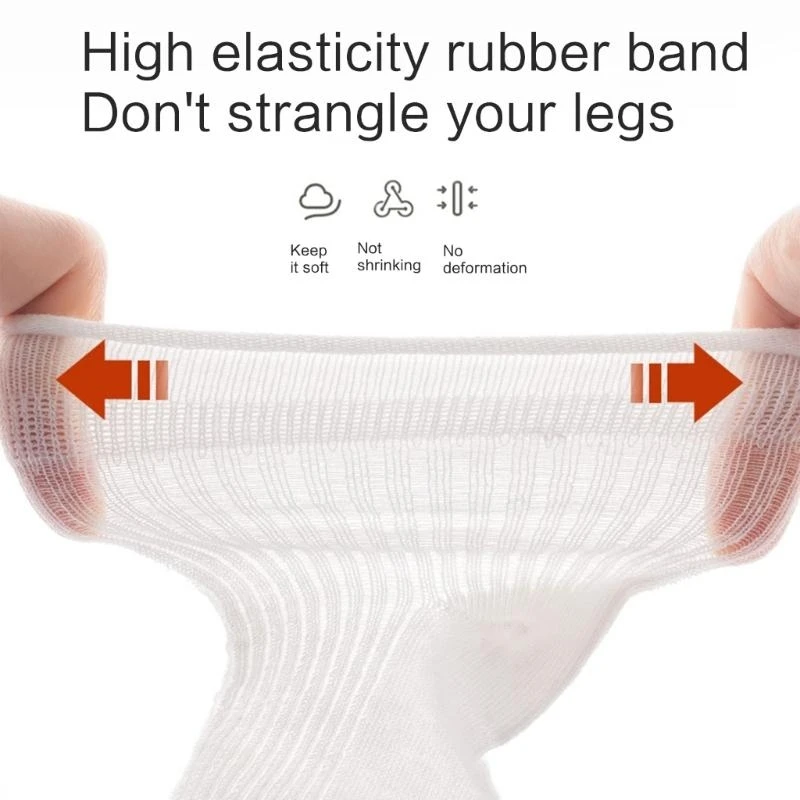 

J15U Детские носки Нескользящие носки до щиколотки Дышащие носки без костей Детские тонкие весенние носки Эластичные шелковые 5