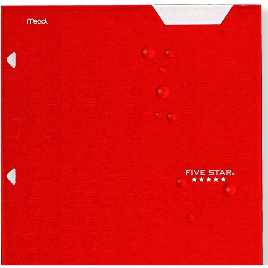 4 مجلد جيب 6 عبوات من مجلد الورق يناسب 3 مجلدات حلقية تحمل 81 2 × 11 ورقة ألوان متنوعة 38058