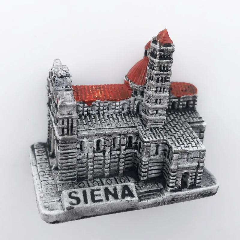 Siena Decoration Fridge Magnet Cultural Landscape Message Stickers Tourism Souvenir Decoration Crafts