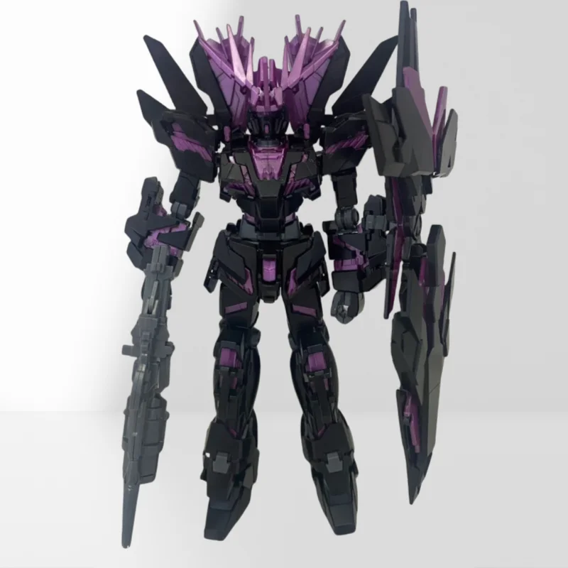 Xd unicórnio banshee preto roxo hg 1/144 RX-0 montar o modelo crianças quebra-cabeça brinquedo figuras de ação presentes decorativos colecionáveis