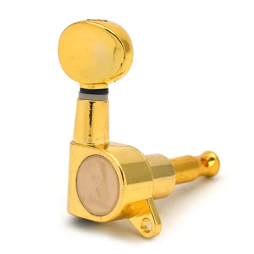 Imagen 2 del producto Clavijas de afinación de guitarra en línea de oro cromado, sintonizadores de teclas, cabezales de máquina para guitarra eléctrica estilo ST TL