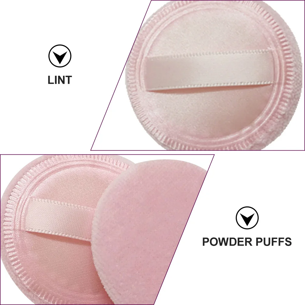 20 pçs pó solto puff aplicador de maquiagem macia rosto puff almofada de cosméticos para pó seco maquiagem uso almofada de cosméticos