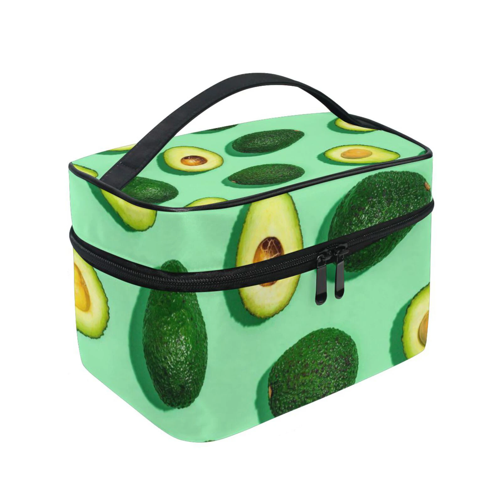 New Makeup Bag Travel Organizer Avocado printing Cosmetic Cases Beauty Toiletry Wash Storage Pouch Bags Outdoor Travel Box