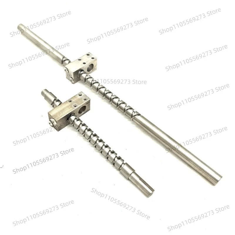 304 Stainless Steel Reciprocating Screw with Nut 10mm Pitch 50-300mm Working Length Linear Motion Parts