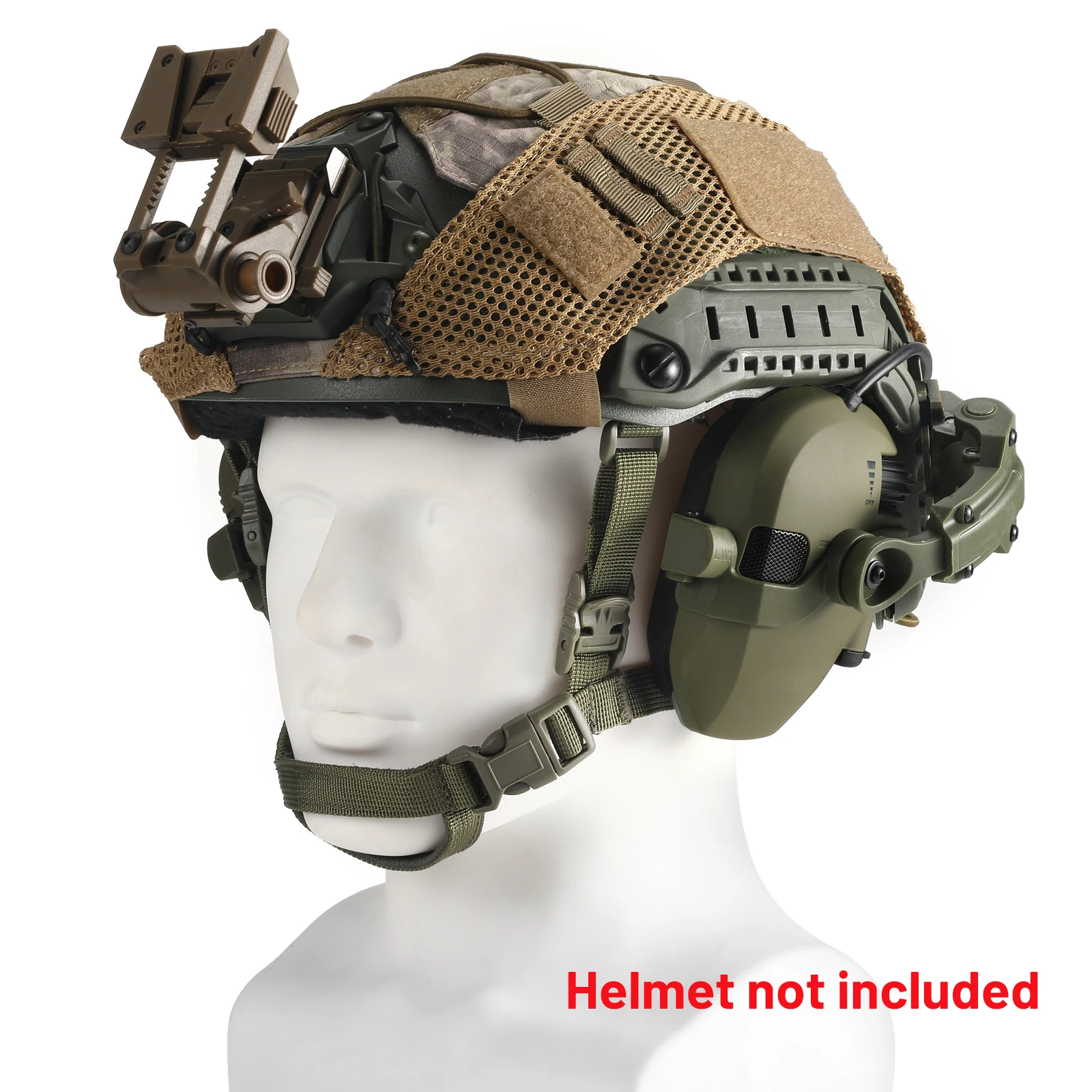 DIY New Generation Tactical Headset Hunting Shooting Noise Cancelling Headphone for FAST Helmet Wendy M-LOK ARC Headset