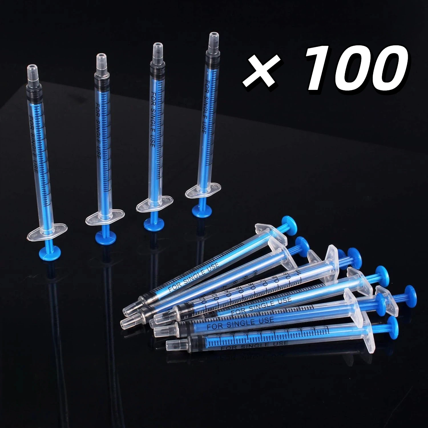 

Blue​ 1ml Syringe No Needle 100Pcs, Pet Oral Feeding Oil Glue Refill Syringe, Liquid Measuring Transfer Tool