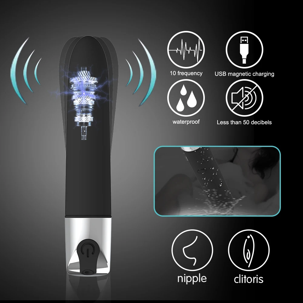 10 Speed Mini Bullet Vibrators for Women Sex Toys Small Powerful Bullets Vibrator G-Spot Clitoris Stimulator Adult Sex Toy