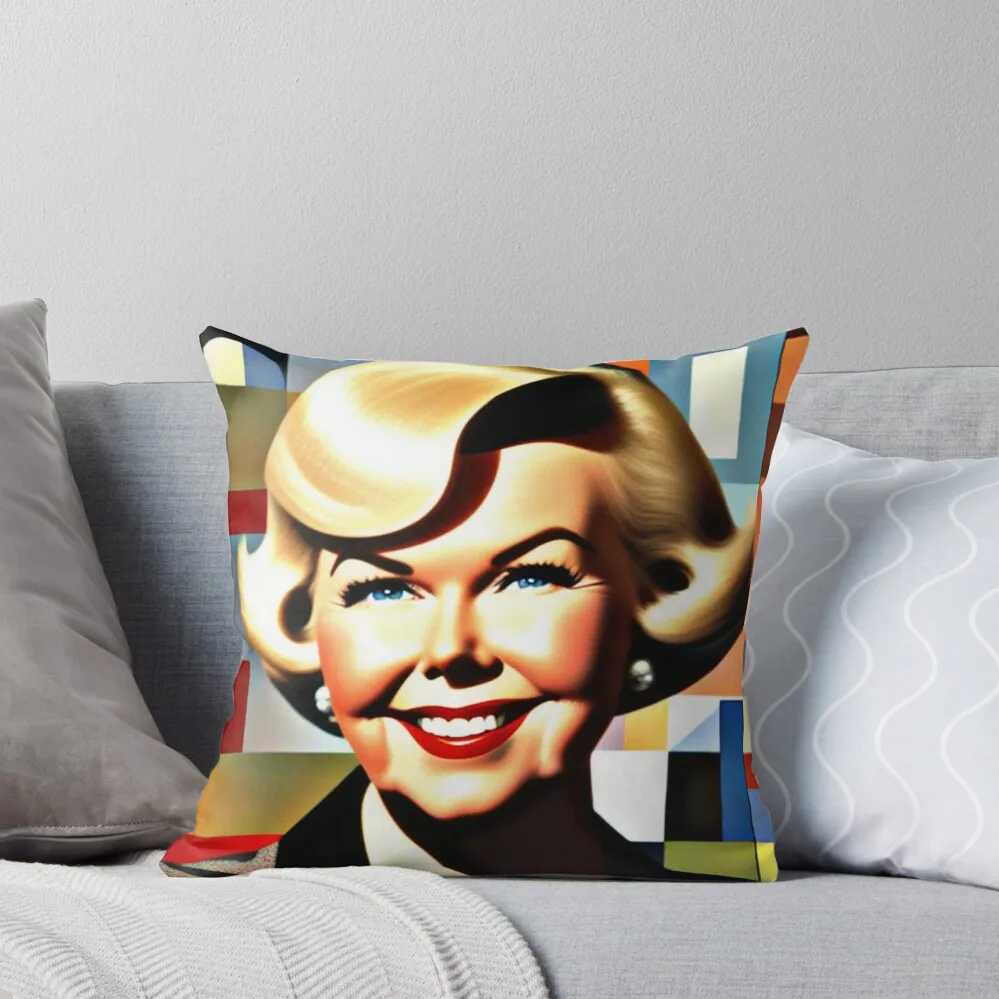 Doris Day cubism collage Throw Pillow Sofas Covers autumn pillowcase Pillow