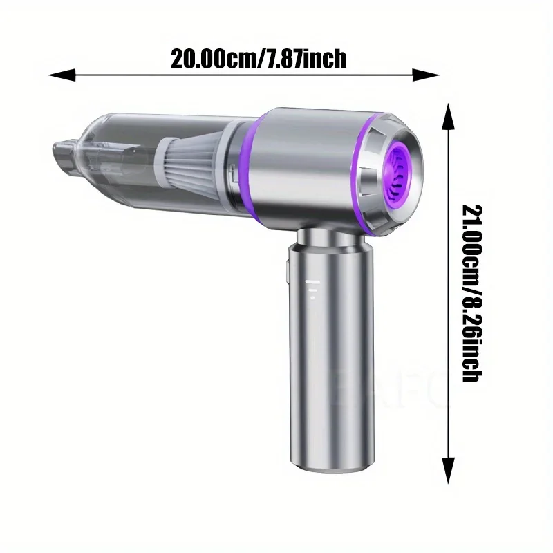 Portable Cordless Handheld Vacuum Cleaner 13000Pa Car Vacuum With Brushless Motor, 4 In 1 For Keyboard, Home, Pet And Car