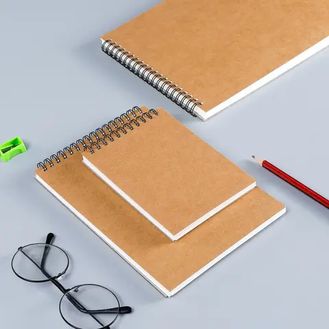 Sketchbook Drawing Book Art Book Hand-drawn Book Blank Thickened Coil Loose-leaf Hard Shell Flip Watercolor Hand