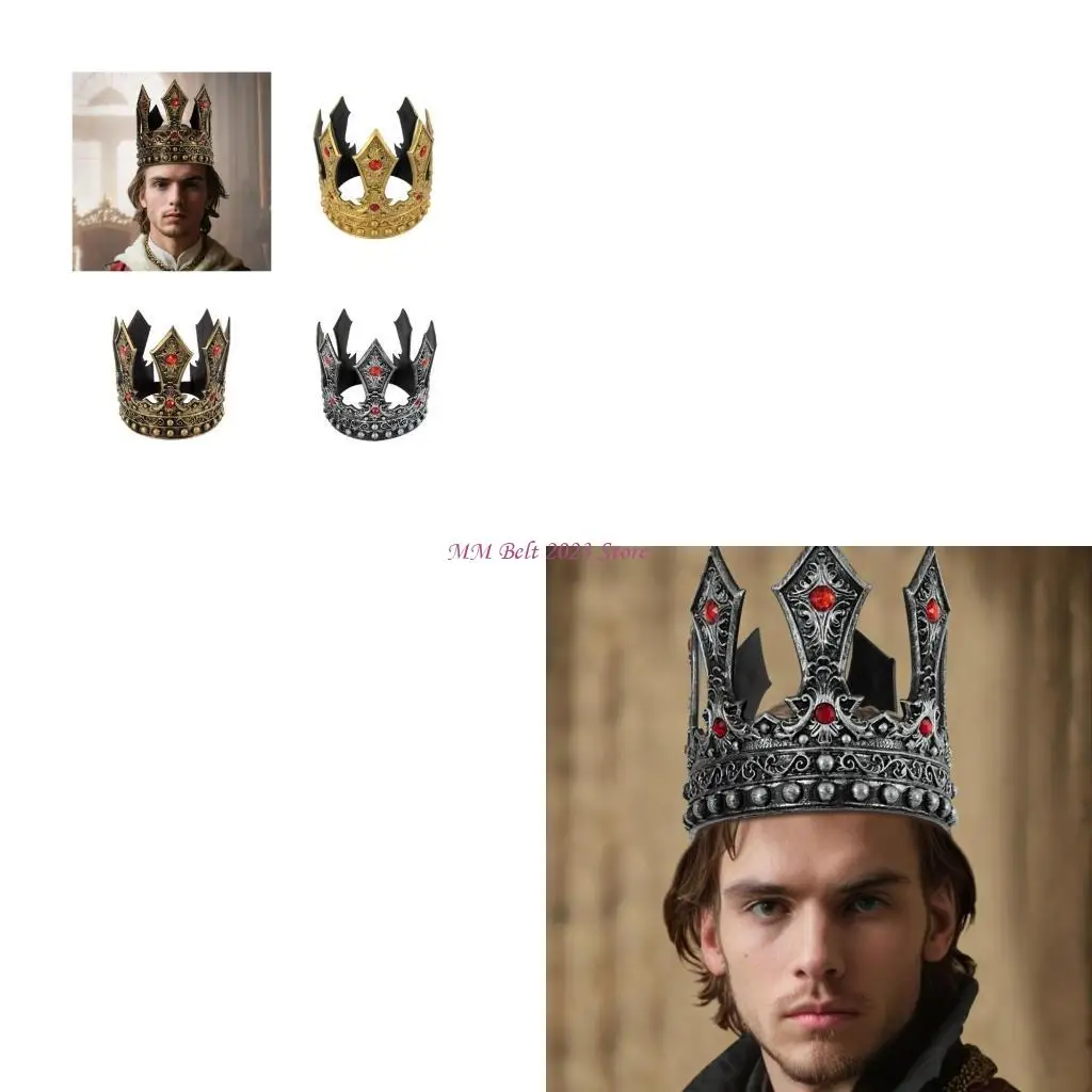 

49ME King Crown Косплей Аксессуар Корона для косплей вечеринок и сценических представлений