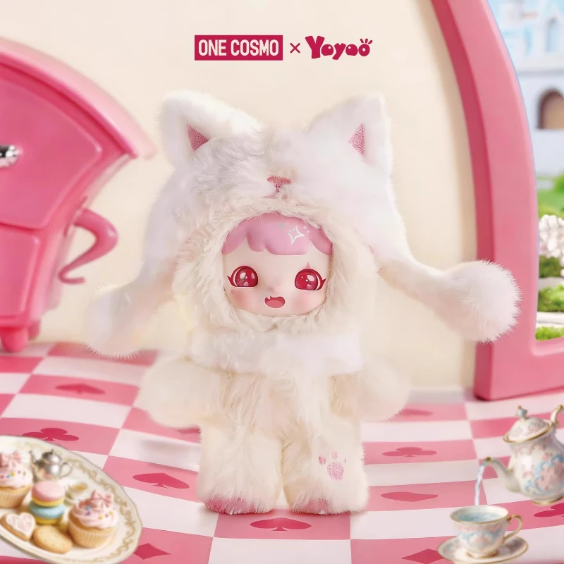 

Yoyoo The Tea Party Secret Series Blind Box: Модные плюшевые игрушки-сюрпризы, виниловые брелоки-куклы, подарки