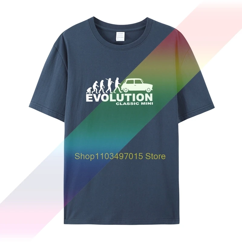 ミニコーパー付きメンズTシャツ,モデル2019,クラシック,レーシングラリー,evo, 3Dプリント,綿100%