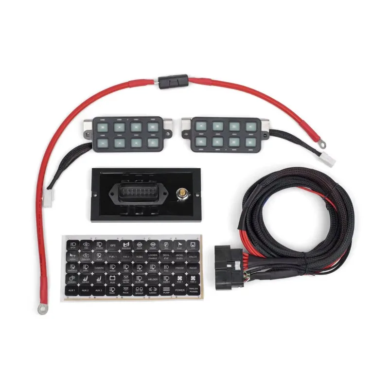 8 Gang Switch Panel,On-Off LED Multifunction Switch Panel Automatic  LED Touch Control Panel Box Universal