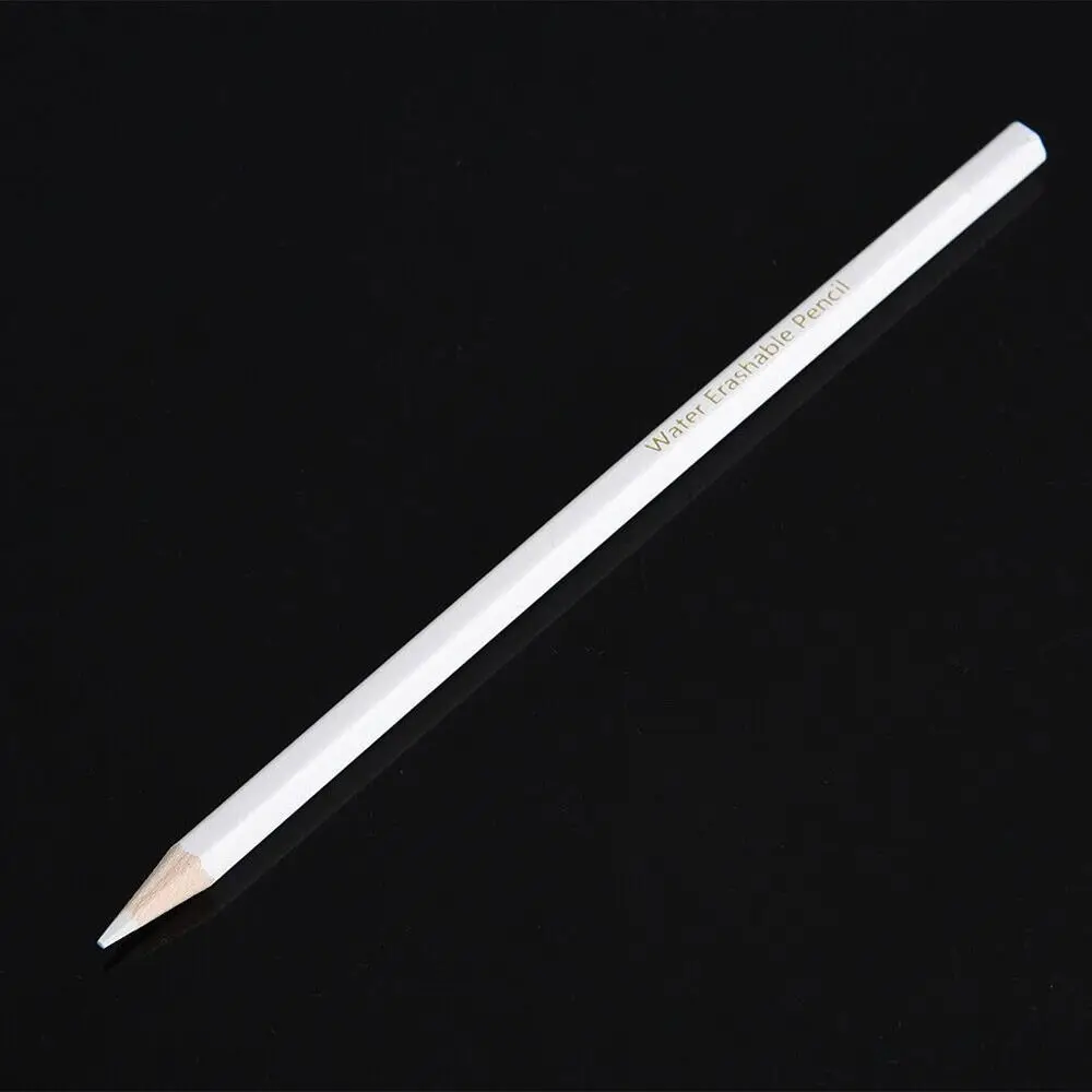 12Pcs Water Soluble Pencil White/Blue Marking Pen Plastic Metal Fabric Art Sewing Clothing Pen