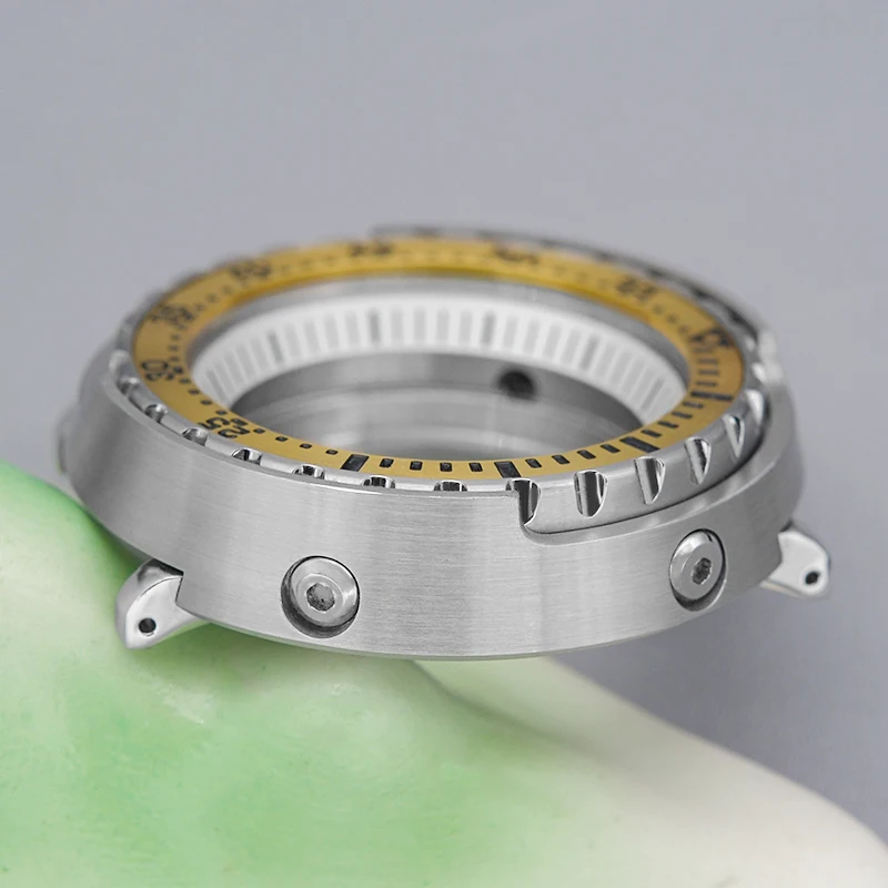 Tuna Can Watch Case Sapphire Crystal Transparent Case Back NH35 Case Compatible NH35 NH36 4R35 7S26 Movements 28.5mm Dial Case