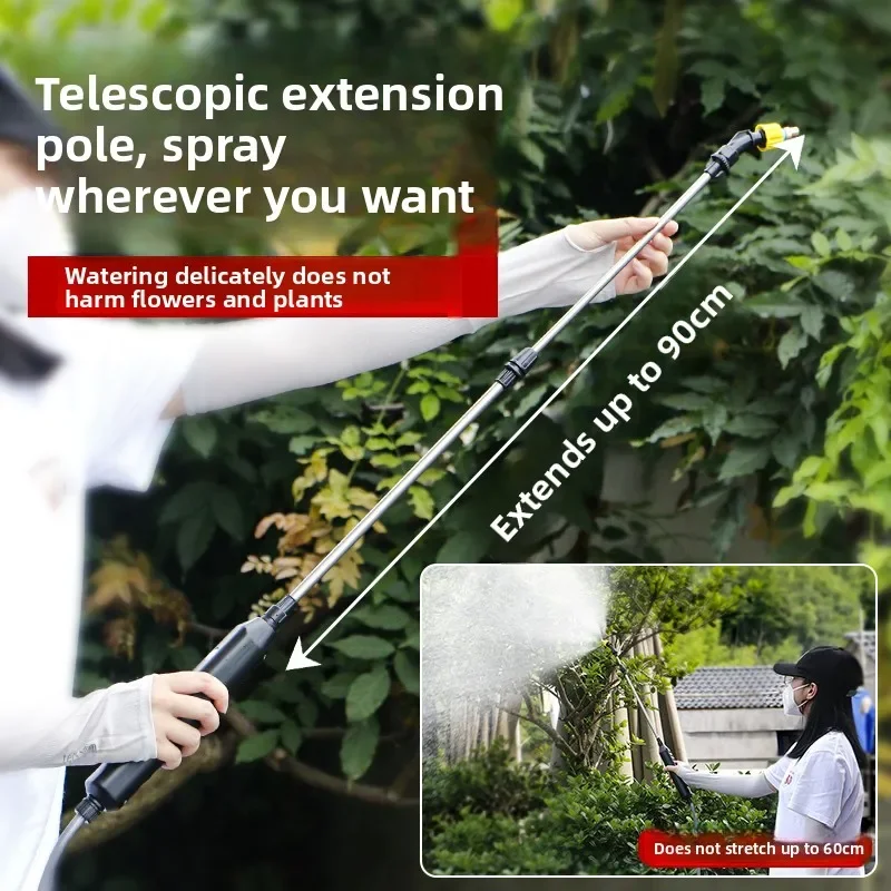 Electric sprayer Agricultural high pressure sprayer Gardening spray Watering flower cleaning Household small backpack water gun
