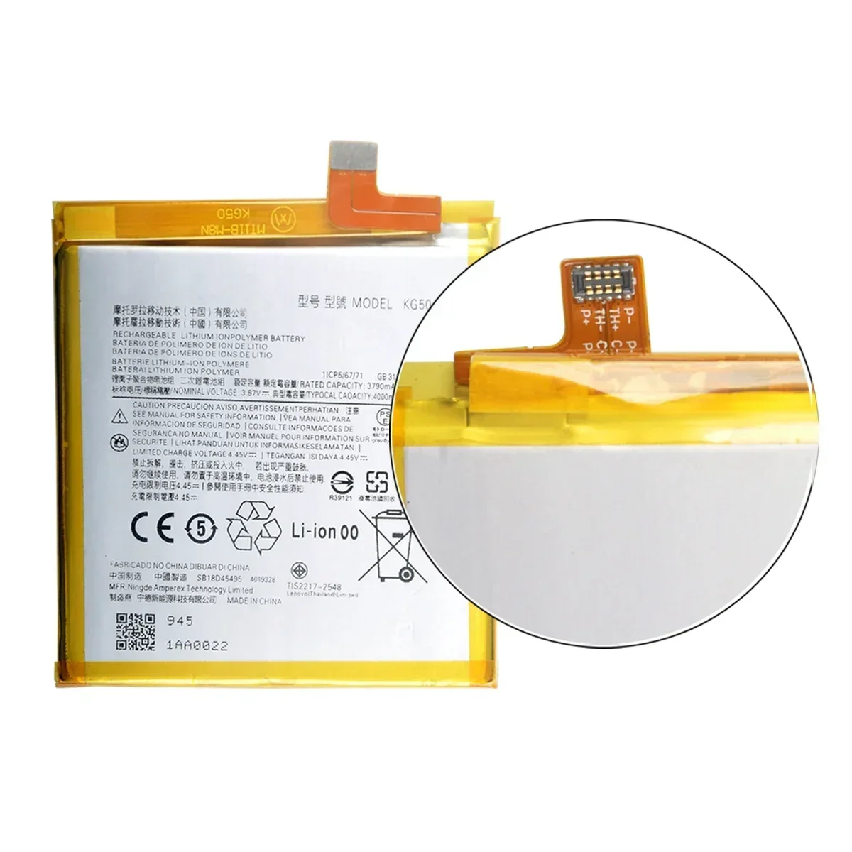 100% Original KG50 4000mAh Battery For Motorola Moto One Hyper XT2027 XT2027-1 XT2027-2 XT2027-3  Phone Batteries+Tools.