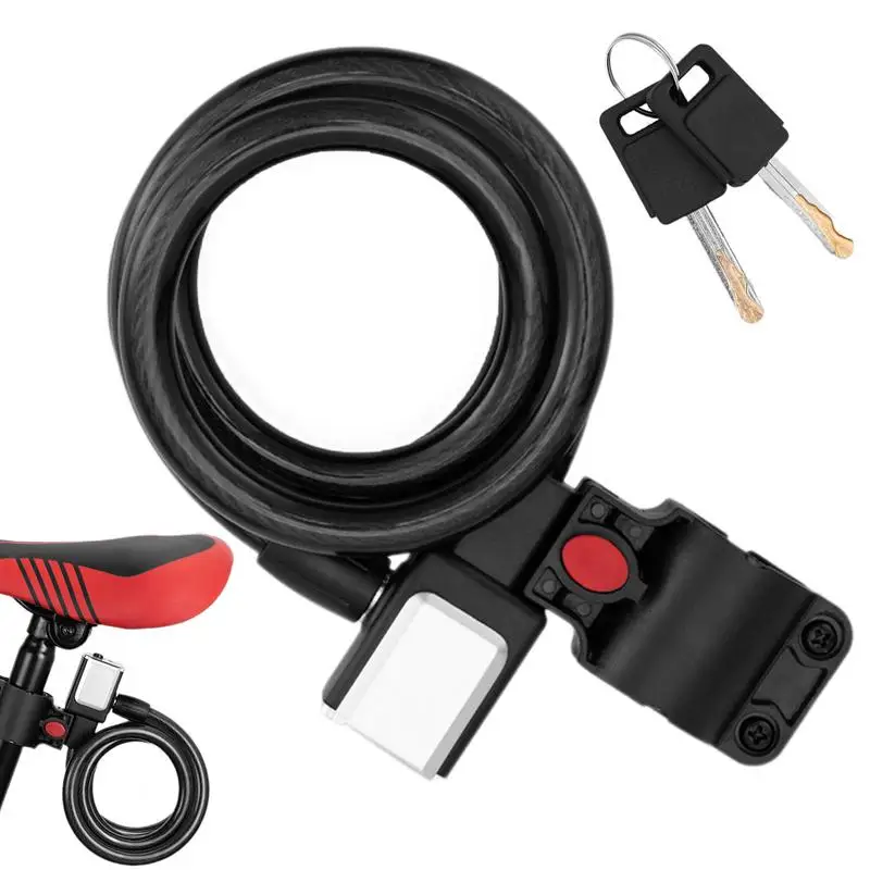 Riding Lock 3.9 Ft Scooter Lock With 2 Keys Portable Lock Anti-Theft Protection For Motorcycle Door Gate Fence