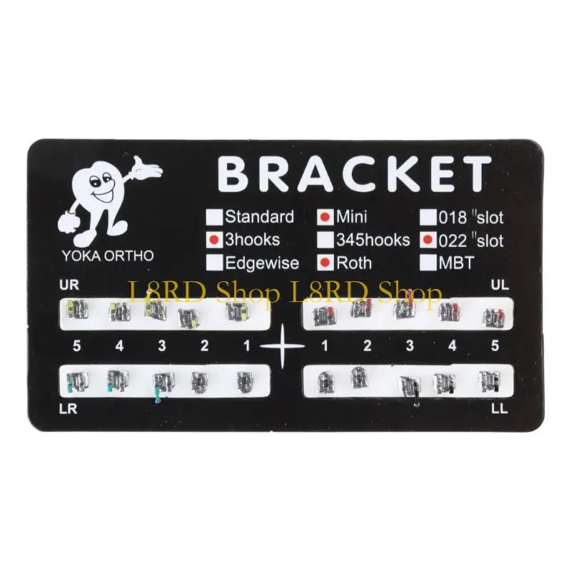 L8RD Metal Dental Bracket Brace Ligating Dentist Material Orthodontic Braces