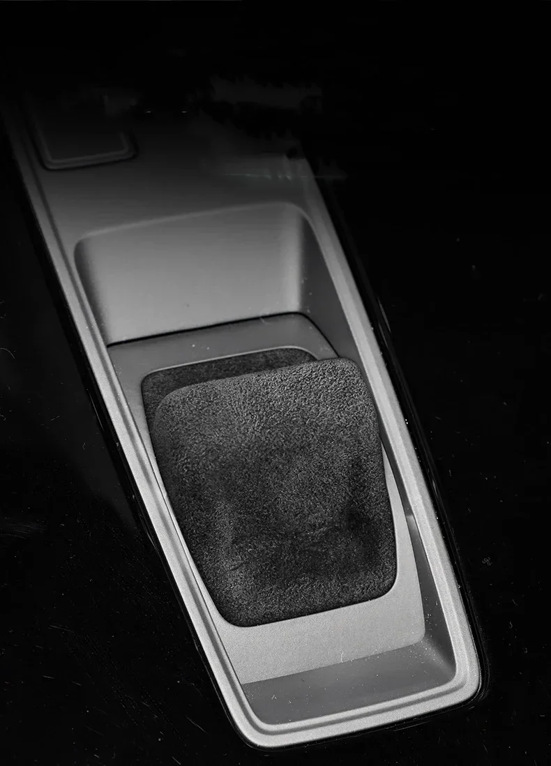 

Italian Suede Overlay On Car Gear Shift Knob Cover Collars Case for Audi A3 S3 RS3 8Y GY 2020 2021 2022 2023 2024 Accessories