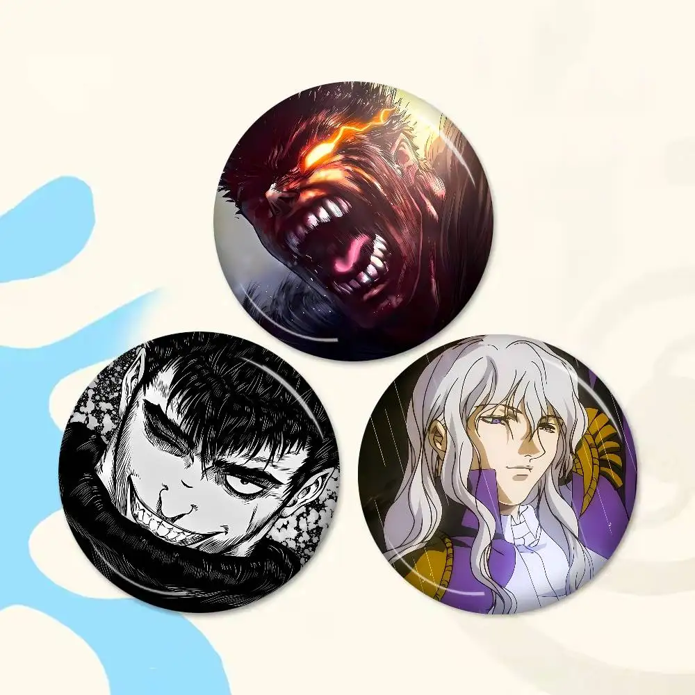 Anime Berserk Creative Tinplate Soft Button Pins Animal Icon Brooch Lapel Backpack Badge Accessories Pin