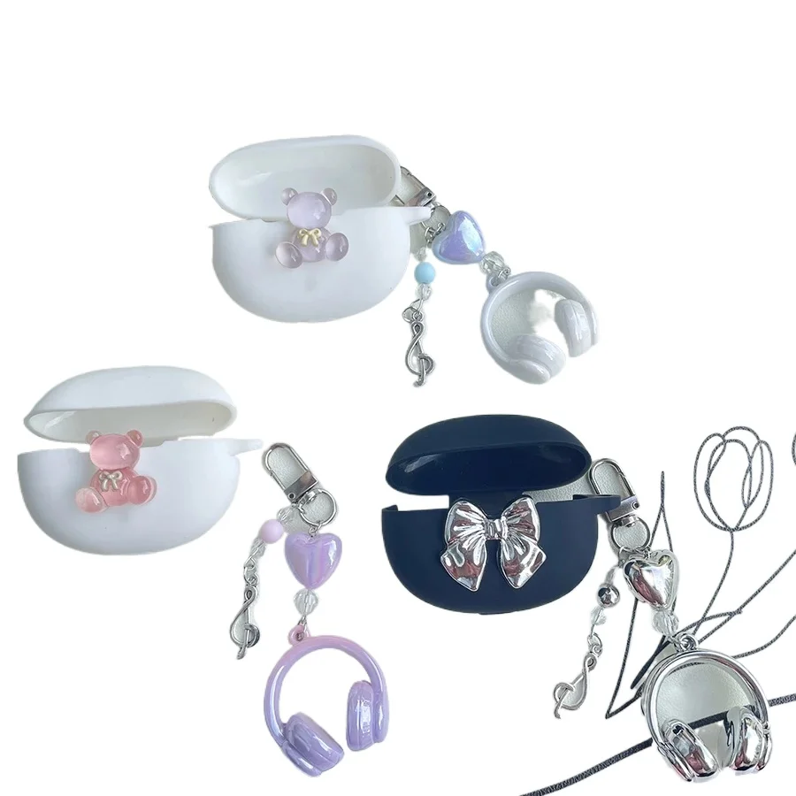 Étui pour écouteurs Soundpeats Free2 Classic /MiNi Pro HS /Opera03 05 /Engine 4/Capsule3 pro, mignon, en Silicone, avec porte-clés Étui pour écouteurs Soundpeats Free2 Classic /MiNi Pro HS /Opera03 05 /Engine 4/Capsule3 pro, mignon, en Silicone, avec porte-clés