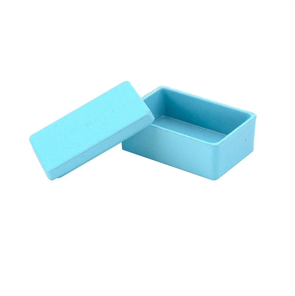 Accesorios en miniatura para casa de muñecas, Mini caja de Metal, caja de almacenamiento de simulación, modelo de juguete para decoración de casa de muñecas ob11, 1/12